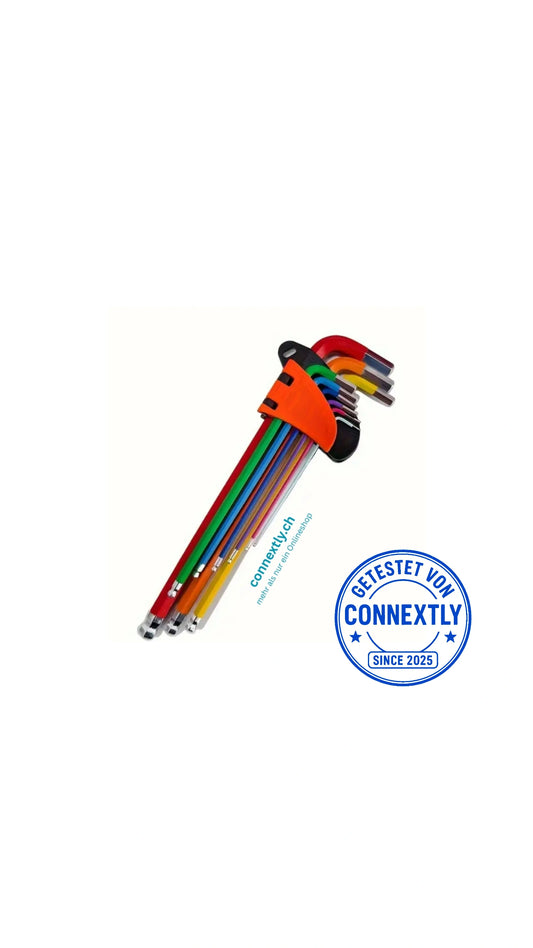 Sechskantschlüssel-Set 9 Teilig (3/8", 3/16", 5/16", 1/16")