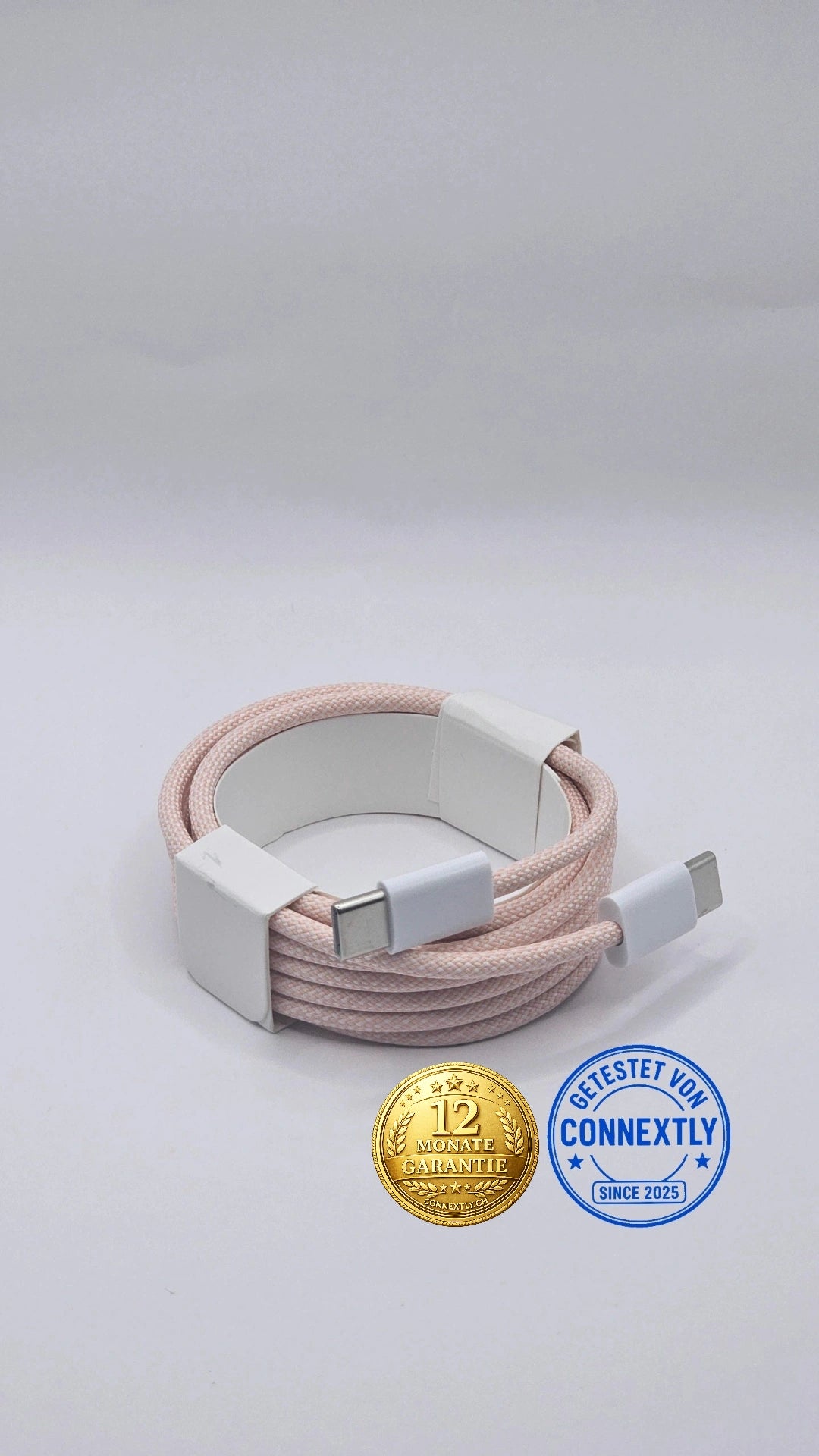 Ladekabel USB-C auf USB-C 60W rosa 2m
