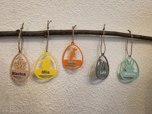 Personalisierter Osteranhänger mit Namen