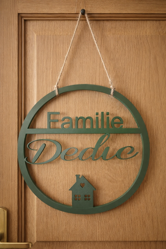 Familie-Türschild Personalisiert